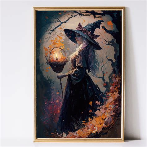 Witch Art, Fantasy Art, Mythical Art, Magical Art, Digital Download, Wall Art, Enchanted ...