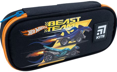 Пенал школьный Kite для мальчика 21x8 5x4 5 см Hot Wheels HW22 662 2 фото отзывы