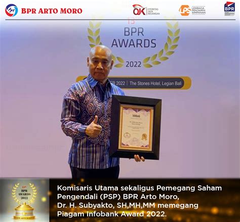 BPR ARTO MORO TERIMA PENGHARGAAN INFOBANK AWARD 2022 BPR ARTO MORO