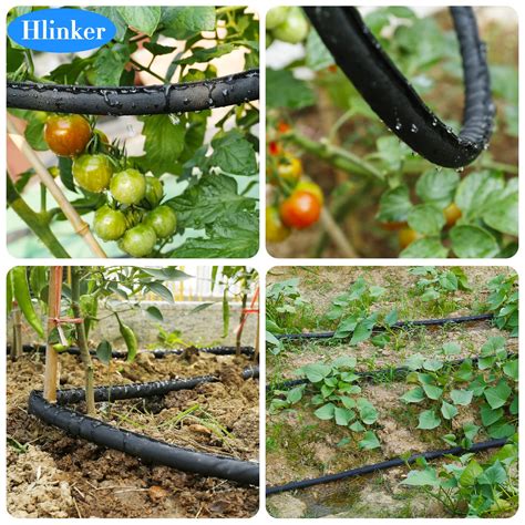 Hlinker Flat Soaker Hose Ft For Garden Beds Ft