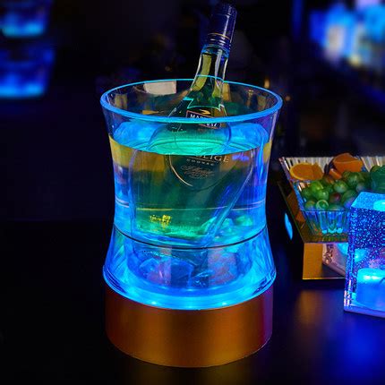 Creative Bar Ktv Waist Shaped Led Luminous Acrylic Ice Bucket China