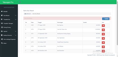 Aplikasi Tabungan Siswa Pro Dengan PHP Dan MySQL V 02