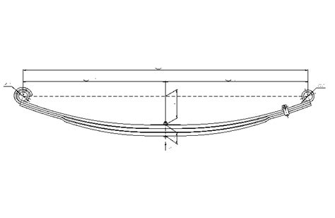 Front Leaf Spring For KAMAz 4307 3 Leaves