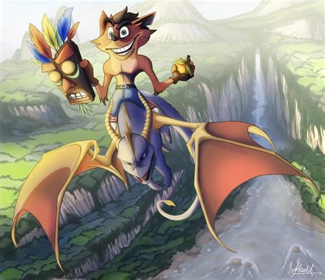 Spyro and Crash by KeiraHarcourt.deviantart.com on @DeviantArt | Spyro the dragon, Train art ...