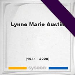 Lynne Marie Austin (1941-2008) *66, Grave #39727383 - Sysoon