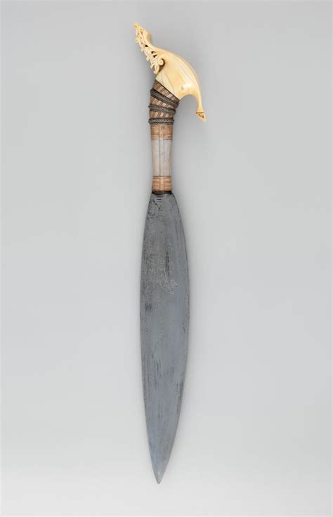 Knife (Barong) with Sheath 19th century Sulu Culture: Philippine, Jolo Island or Zamboanga ...