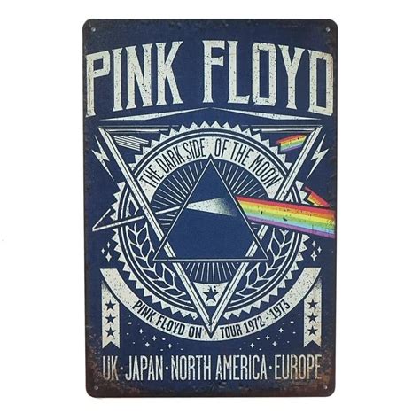 Plakat Tabliczka Dekoracyjna Metalowa Pink Floyd Rustykalneuchwyty