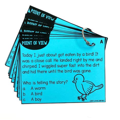 Tips For Teaching Point Of View Reading Task Cards Nd Grade Reading