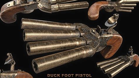 3D model Duck Foot Pistol VR / AR / low-poly | CGTrader