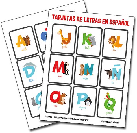 Tarjetas Para Identificar Letras Del Alfabeto