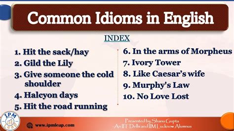 Common Idioms For Entrance Exams 10 Idioms With Their Origins