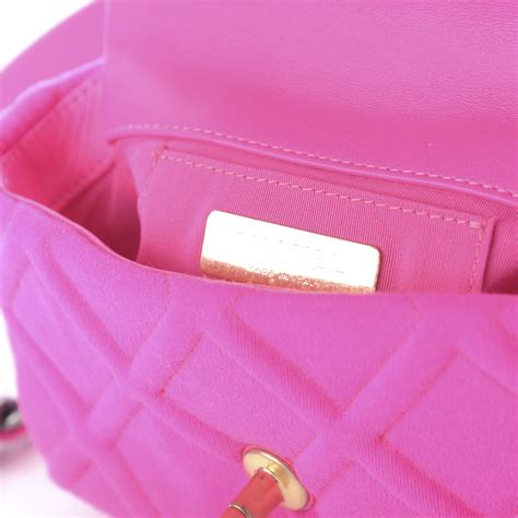 CHANEL Jersey Quilted Chanel 19 Waist Bag Pink 676451 | FASHIONPHILE