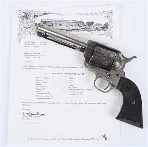 Antique Colt Saa Revolver Auction