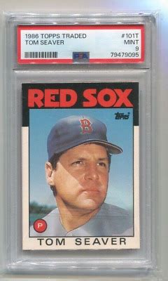 1986 Topps Traded TOM SEAVER Card 101T BOSTON RED SOX PSA 9 EBay