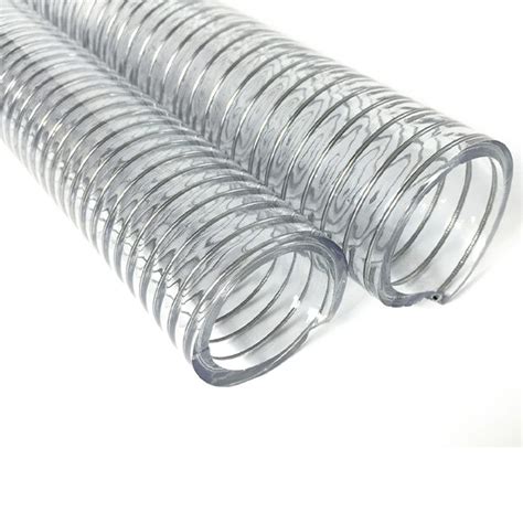 China High Quality Pvc Spiral Steel Wire Reinforced Hose Transparent