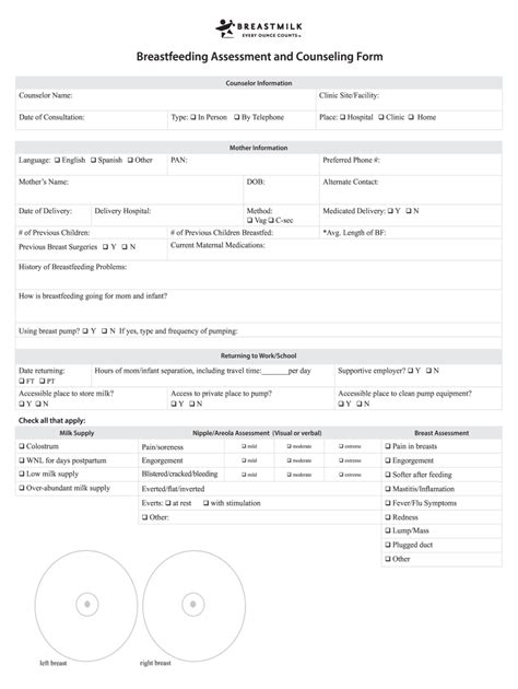 Lactation Consultant Documentation Forms Fill Online Printable