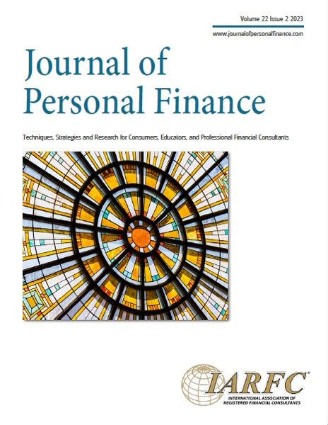 Journal Of Personal Finance Volume 22 Issue 2 2023 Iarfc