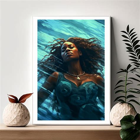 Yemaya Orisha Goddess And Queen Of The Sea Art Print Digital Print