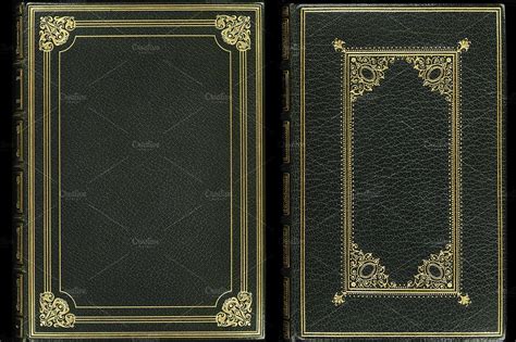 Antique Book Covers with Plain and Decorated Frames