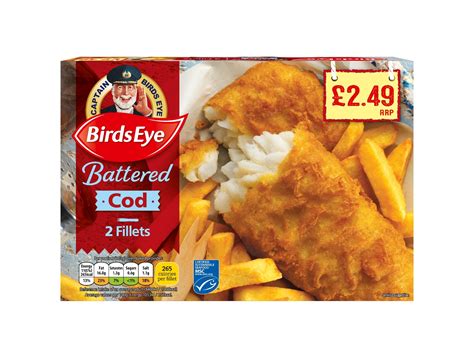 Fife Creamery FROZEN BIRDS EYE 2 BATTERED COD FILLETS 8X200G 2 49 PMP