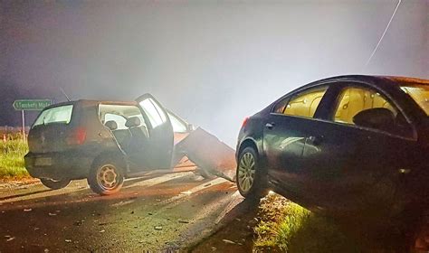 Zderzenie Opla I Volkswagena Wewn Trz By O Os B Ostrow Tv