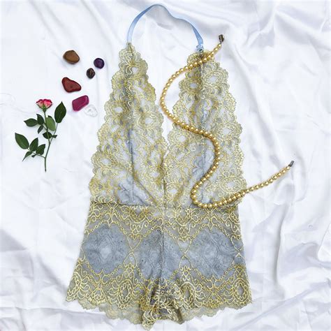 Promo O Body Rendado Sexy Decote Lingerie Sensual Luxo Shopee Brasil