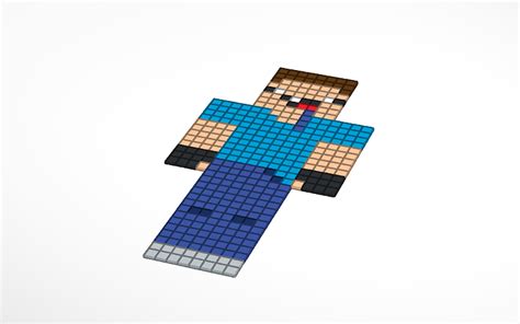 3D design Noob minecraft skin | Tinkercad