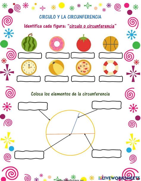 Circulo Y Circunferencia Interactive Activity For 2 Grado