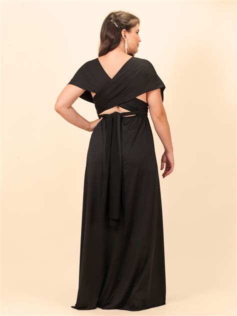 Vestido Multiformas Longo Infinity Dress Preto Loja Lali