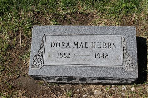 Dora Mae Burnett Hubbs 1882 1948 Find a Grave äreminne