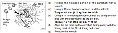 Installing A Vvti On A Is Is I Replaced Cam Seals And Now