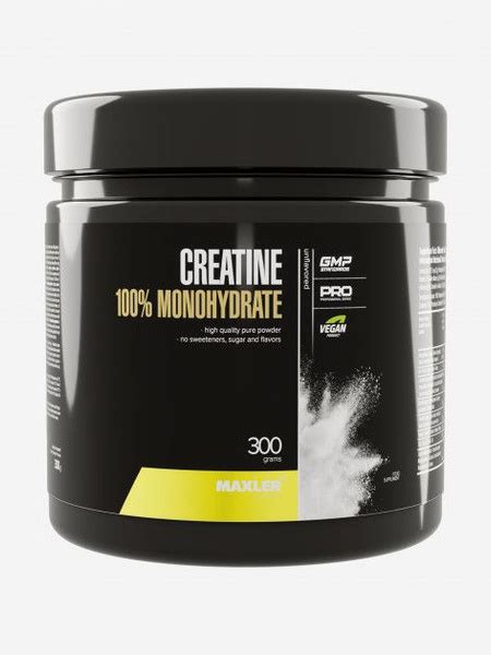 МАКСЛЕР Креатин моногидрат / MAXLER Creatine 300 гр Черный 300 гр ...