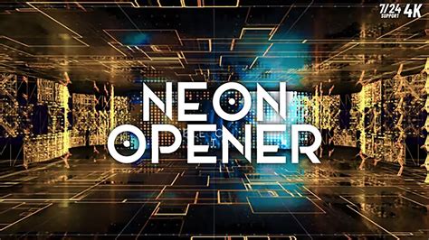 Neon Technology Opener After Effects Template Aetemplates YouTube