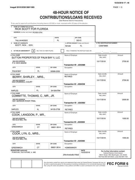 Docquery Fec Gov Fill Online Printable Fillable Blank Pdffiller