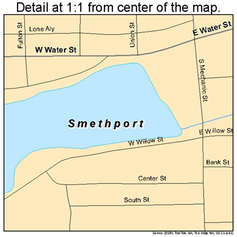 Smethport Pennsylvania Street Map 4271248