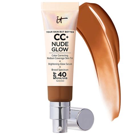 IT Cosmetics Neutral Rich CC Nude Glow Lightweight Foundation Glow Serum With SPF And