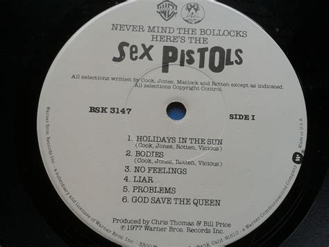 Popsike Sex Pistols Never Mind The Bollocks Here S The Sex