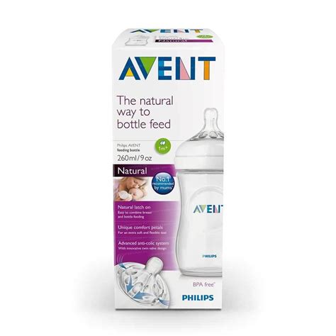 Купить бутылочку Natural, Philips Avent, 1 мес. +, 260 мл - Brandyol.uz