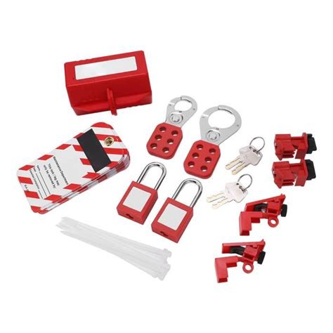 Lockout Tagout Locks Kit avec cadenas de sécurité Hasps Disjoncteur