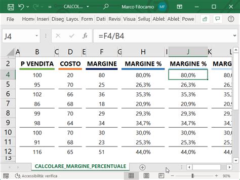 Cosmico Facile Da Gestire Perdonare Foglio Excel Per Calcolare