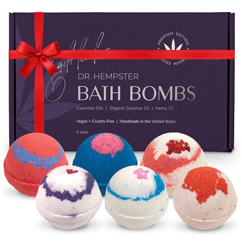 Amazon.com: Organic Bath Bomb Gift Set - 6 Pack - Gifts for Women ...