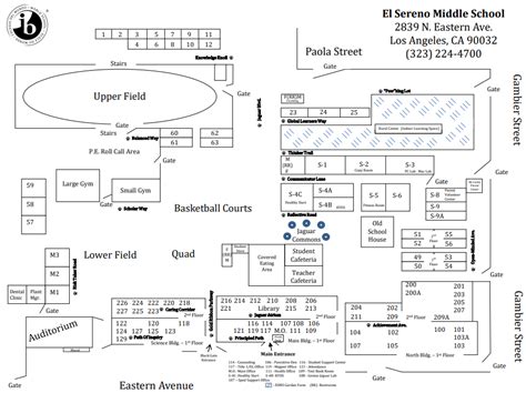 Bell Schedule And Campus Map Students El Sereno Middle School And