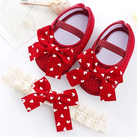 M Bonito Bowknot Beb Rec M Nascido Sapatos Bandana Conjunto Anti