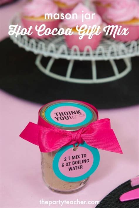 Recipe How To Make Hot Cocoa Mix Gift In A Mason Jar The Party Teacher