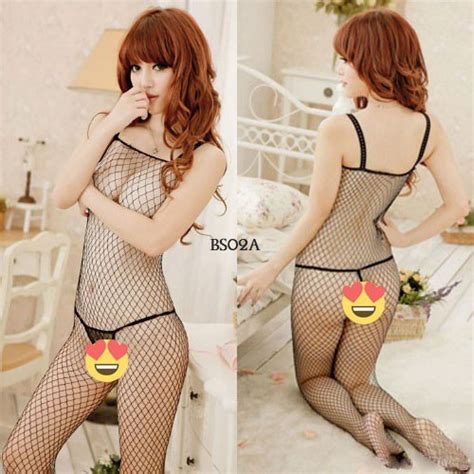 Jual Ready Stock Lingerie Stocking Full Body Body Stocking Jaring