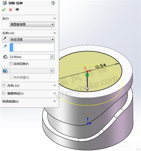 SolidWorks凸轮怎么建模怎么画包覆实例讲解 SolidWorks练习题 溪风博客SolidWorks自学网站