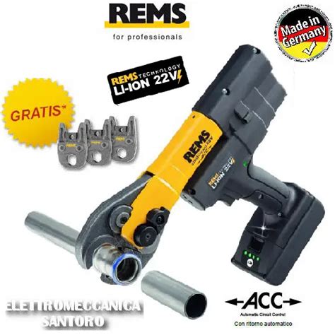 Sertisseuse Radial A Batterie Rems Mini Pressoir V Acc Li Ion En