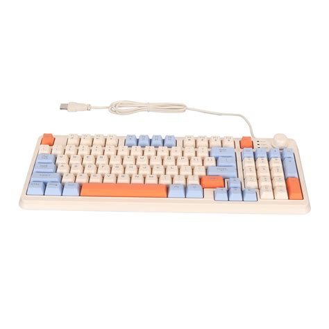 Gaming Keyboard Colored Backlit Wired 94 Keys Keyboard For Desktop