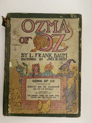 Ozma Of Oz By L Frank Baum 1907 Reilly Lee Hardcover Color Inside