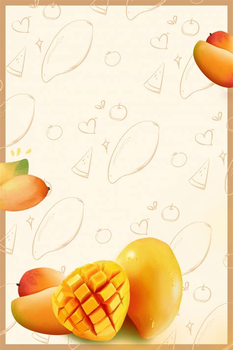 Mango Poster Background Wallpaper Image For Free Download Pngtree